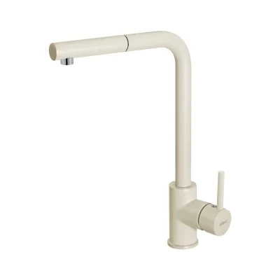Elleci Miscelatore monocomando con canna girevole e doccetta estraibile TRAIL PLUS MGKTRP62 finitura G62 bianco antico