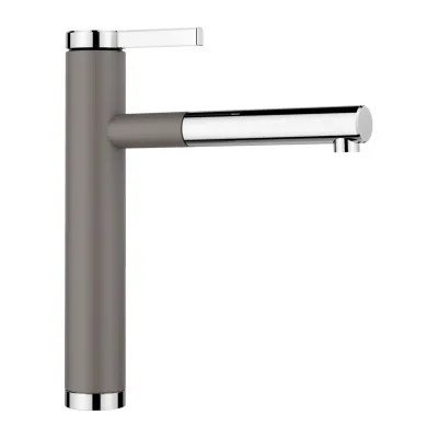 Blanco Miscelatore monocomando con doccetta estraibile LINEE-S 1526956 finitura grigio vulcano/cromato
