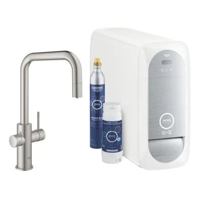Grohe Miscelatore Blue Home monocomando 31543DC0 finitura super steeel