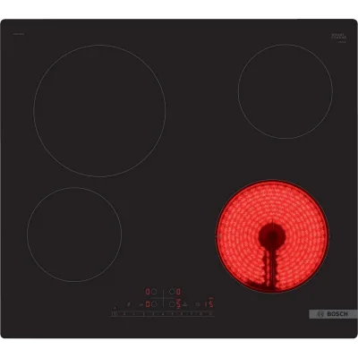 PRONTA CONSEGNA - Bosch Piano cottura elettrico PKE611FP2E in vetroceramica nero da 60 cm - Serie 6