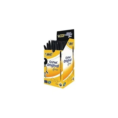 PENNA A SFERA BIC CRISTAL FINE ORIGINAL 0,8MM Linea 0,30mm COLORE NERO 872731