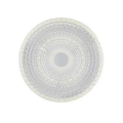 Plafoniera in acrilico bianco, effetto diamantato, 1 LED 18W, CCT, 29x29cm