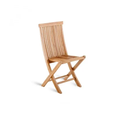 Unopiù Sedia pieghevole WILLIAM in teak - Con o senza cuscino