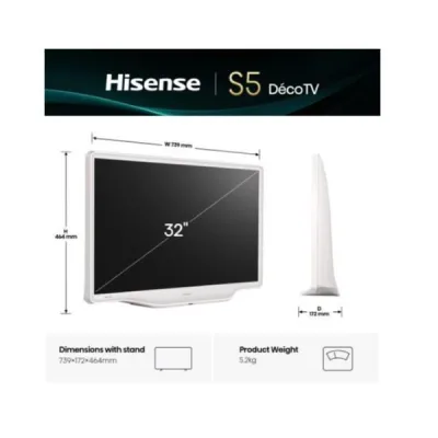 32 S5Q DECO BIANCO FHD QLED VIDAA 32S5Q