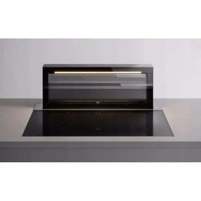 Falmec Piano cottura a induzione con cappa integrata Level One in vetroceramica nero lucido da 90 cm - 800 m3/h