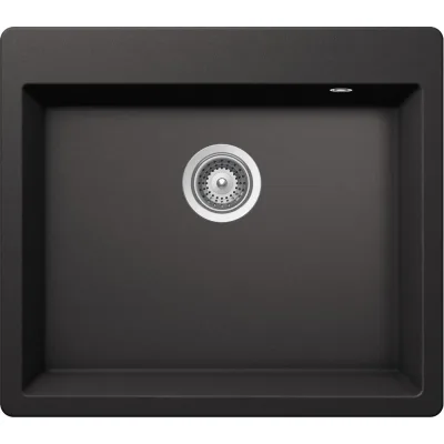 Schock Lavello una vasca SIGNATURE N100S SGTN100SA13 finitura nero assoluto da 63.5x55.9 cm