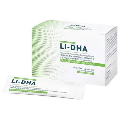 Li dha 20 stick pack da 5 ml con edulcorante senza glutine e lattosio