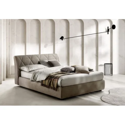 Samoa Letto alla francese KILT imbottito con o senza contenitore da 158x224/234 cm - IN PROMOZIONE FINO AL 6/07
