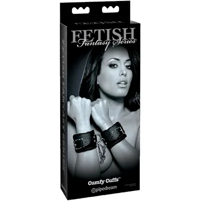 Fetish fantsies series cumfy cuffs manette con peluche nere bondage classiche