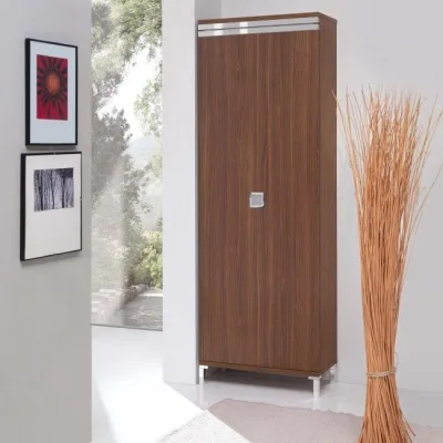 Maconi Scarpiera ad una anta scorrevole Evolution Wood 840 finitura rovere moro da 26 paia