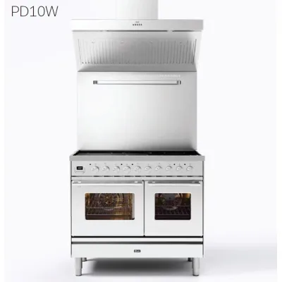 Ilve Cucina PD10W Professional Plus PD10FWE3 doppio forno e piano cottura 6 fuochi con fry top da 100 cm - IN PROMOZIONE FINO AL 6/07