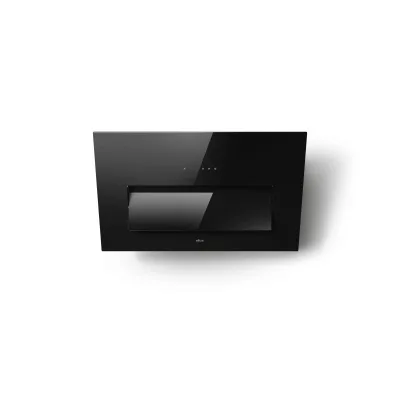 Elica Cappa aspirante a parete BLOOM BL/A/85 PRF0164459A finitura vetro nero da 85 cm