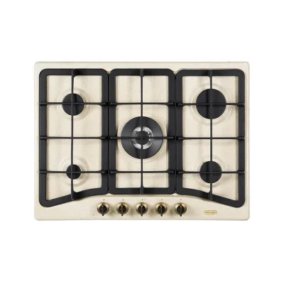De Longhi Piano cottura a gas AVF 57 PRO finitura avena da 68 cm