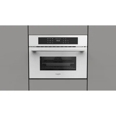 Fulgor Forno combinato vapore FCSO 4510 TEM WH finitura vetro bianco da 60 cm