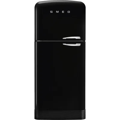 Smeg Frigorifero doppia porta con cerniere a sinistra a libera installazione FAB50LBL5 finitura nero da 80 cm - IN PROMOZIONE FINO AL 30/06