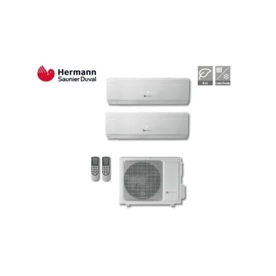 Climatizzatore Condizionatore Saunier Duval Dual 9+12 Modello Vivair Uni-comfort Da 9000+12000 Btu Con Sdh 19-040 Mc2no In R32