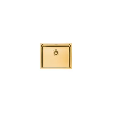 Foster Lavello una vasca 2155 059 finitura acciaio PVD gold da 54x44 cm