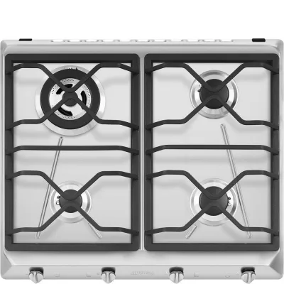 Smeg Piano cottura a gas SRV564O finitura acciaio inox da 60 cm - IN PROMOZIONE FINO AL 30/06