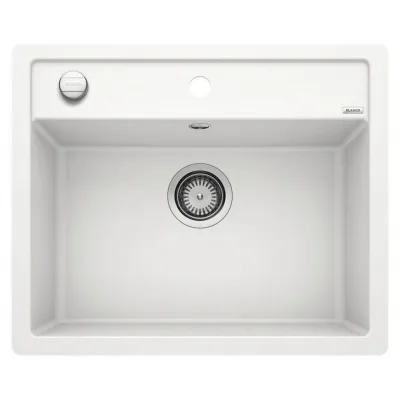 Blanco Lavello una vasca DALAGO 6-F 1514771 finitura bianco da 60.5x50 cm - Filotop