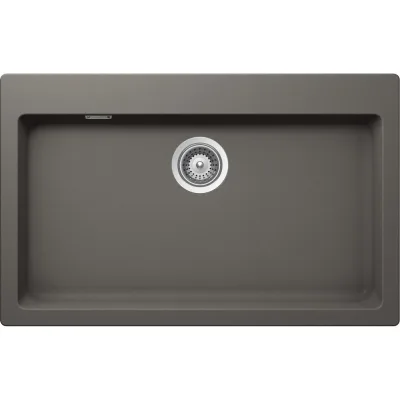 Schock Lavello una vasca SIGNUS N100XL SIGN100A91 finitura silverstone da 79x50 cm