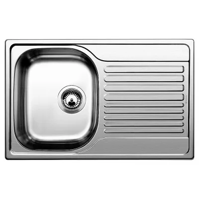 PRONTA CONSEGNA - Blanco | Lavello una vasca con gocciolatoio dx TIPO 45 S Compact 1318616 in acciaio inox da 78x50 cm - Sopratop