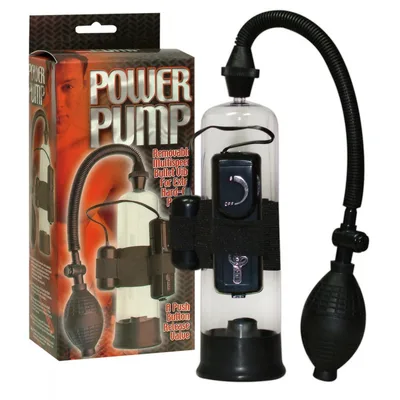 Pompa per pene e masturbatore vibrante Power Pump per ingrandimento sviluppo