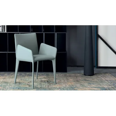 Bonaldo Sedia Miss Filly con gambe in metallo e seduta a scelta - Con braccioli