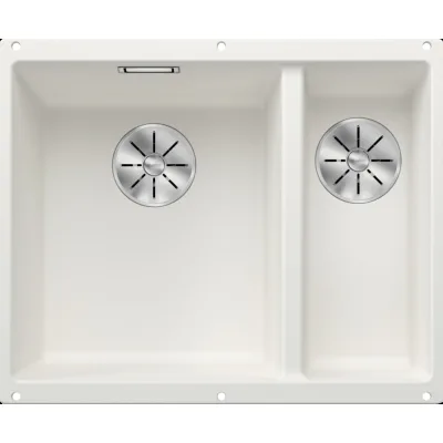 Blanco | Lavello una vasca SX con vaschetta SUBLINE 340/160-U 1513790 finitura bianco da 55.5x46 cm - Sottotop
