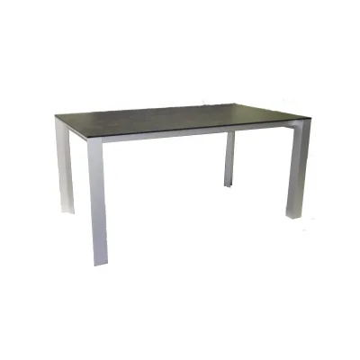 RD Italia Tavolo allungabile PETRA con struttura in alluminio e piano in HPL da 159(224)x90 cm