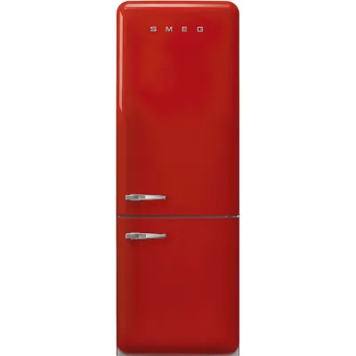 Smeg Frigorifero combinato con cerniere a destra a libera installazione FAB38RRD6 finitura rosso da 71 cm - IN PROMOZIONE FINO AL 30/06