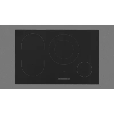 Fulgor Piano cottura a induzione FSH 804 ID WT BK in vetroceramica nero lucido da 80 cm