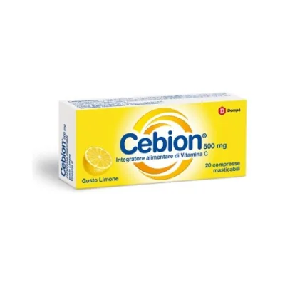 CEBION 500MG MASTICABILE LIMONE VITAMINA C 20 COMPRESSE