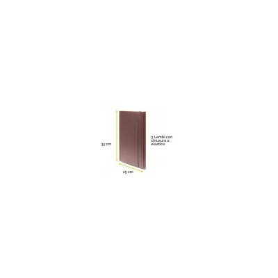 FELLOWES LEONARDI CARTELLA 3 LEMBI HOLOS MARRONE 100102103