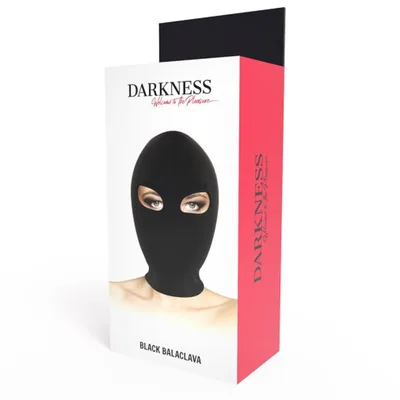 Maschera Fetish Nera Balaclava BDSM Passamontagna Occhi Aperti Unisex Adulto