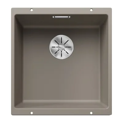 PRONTA CONSEGNA - Blanco | Lavello una vasca SUBLINE 400-U 1518562 finitura tartufo da 43x46 cm - Sottotop