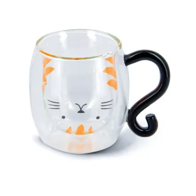 NEAVITA MUG VETRO DOPPIO MURO KITTY TEA & FRIENDS 250 ML
