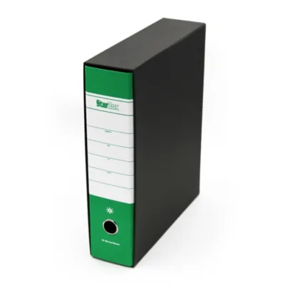 Registratore verde Starbox dorso 8 cm - protocollo 23x33 cm