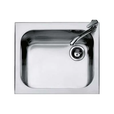 Barazza Lavello una vasca B_SELECT 1IS6060/1 finitura inox satinato da 58.5x50 cm - PROMOZIONE ATTIVA FINO AL 19/10