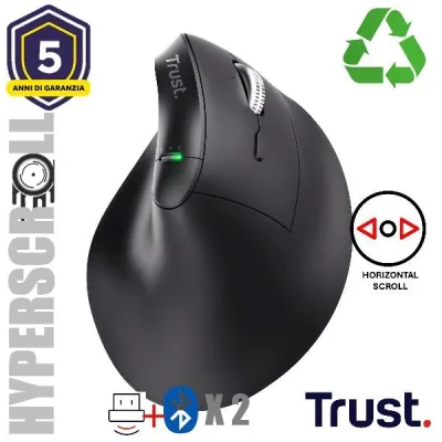 VYRAN ERGO HYPSCROLL M-WRLS MOUSE 26107