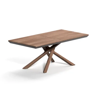 Ozzio Tavolo allungabile Arizona art. T256 con telaio in metallo e piano a scelta da 200x100 (254x138) cm