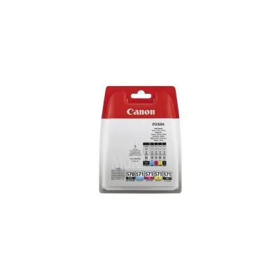 KIT 5 CARTUCCE ORIGINALI  SINGOLE CANON PGI-570 CLI-571 0372C004 MG5750