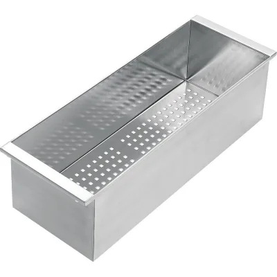 PRONTA CONSEGNA - Barazza Vaschetta forata 1VOF finitura inox da 15x43x12h cm