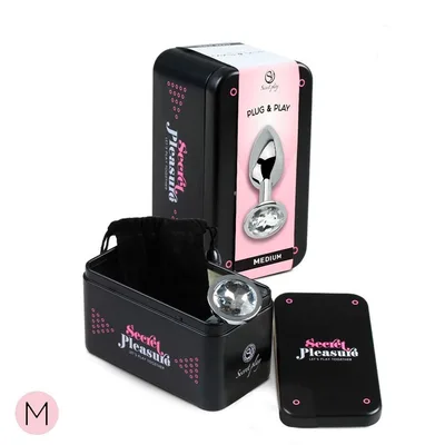 Premium plug anale Small gioiello trasparente confezione regalo Secret Pleasure