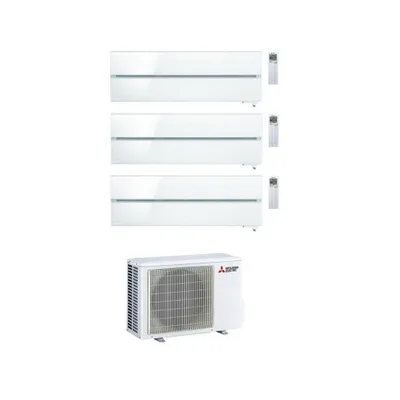 Climatizzatore Condizionatore MITSUBISHI ELECTRIC Trial Split 9+9+12 Serie KIRIGAMINE STYLE PEARL WHITE Inverter con MXZ-3F54VF WI-FI INTEGRATO R-32 9000+9000+12000 A+++/A++