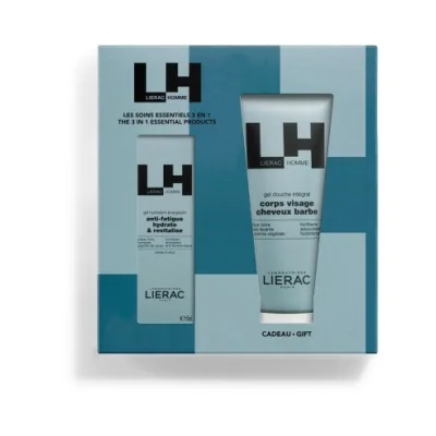 LIERAC COFANETTO HOMME GEL IDRATANTE + GEL DOCCIA 4 IN 1