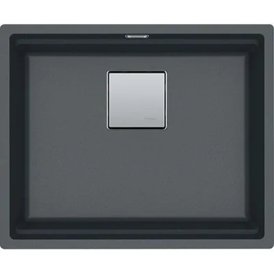 Franke Lavello una vasca Vasche Kubus 2 Sottotop KNG 110-52 finitura fragranite grafite da 52x42 cm