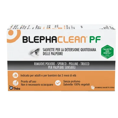 Blephaclean Pf Salviette Detersione Quotidiana Palpebre 20 Pezzi Senza Profumo
