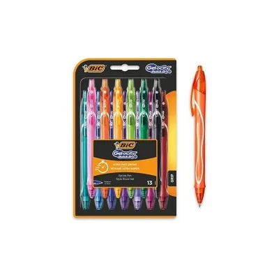 Bic Gel-Ocity Quick Dry Conf. 12 Penne Gel Retrattili Punta Media 0,7mm Gel Resistente alle Sbavature 964826