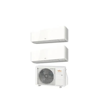 Climatizzatore Condizionatore FUJITSU Dual Split 7+12 Serie KM Inverter Con  AOYG14KBTA2 R-32 WI-FI INTEGRATO 7000+12000 A+++/A++