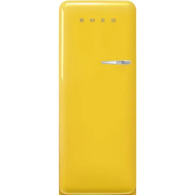 Smeg Frigorifero monoporta con cerniere a sinistra a libera installazione FAB28LYW6 finitura giallo da 60 cm - IN PROMOZIONE FINO AL 30/06